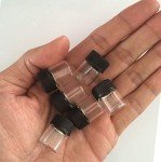100 PCS 1ML Clear Glass Sample Bottles Set