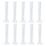 Geesatis 10-Pack 50 ml Plastic Measuring Cylinders