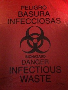 Biohazard LLDPE Waste Disposal Bags, 10 Count