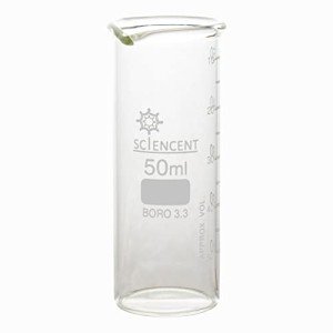 50ml Tall Glass Beakers - Sciencent