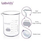 Labvida 6-Pack 400ml Thick Glass Beakers