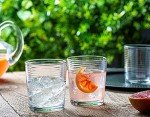 Le'raze 16-Piece Durable Ribbed Glass Set