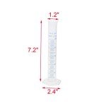 Geesatis 10-Pack 50 ml Plastic Measuring Cylinders