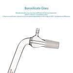 Borosilicate Glass Vacuum Distilling Adapter, 200mm