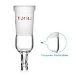 StonyLab Glass Straight Inlet Adapter, 24/40 Joint
