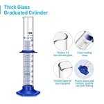 5PCS 100ML Thick Glass Graduated Measuring Cylinders