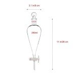 2-Piece Borosilicate Glass 250ML Separating Funnel Set