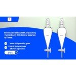 2-Piece Borosilicate Glass 250ML Separating Funnel Set