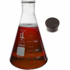 1000ml Glass Erlenmeyer Flask with Stopper
