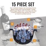 15-Piece Chemistry Shot Glass and Test Tube Set