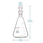 500 ml Borosilicate Erlenmeyer Flask with Stopper
