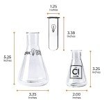 15-Piece Chemistry Shot Glass and Test Tube Set
