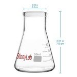 StonyLab 50 ml Heavy Wall Erlenmeyer Flask