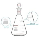 500 ml Borosilicate Erlenmeyer Flask with Stopper