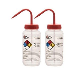 EISCO 500ml Acetone Wash Bottle Set - 2 Pack
