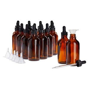 15 Pack Amber Glass Bottles with Droppers & Funnels