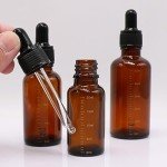 VASANA 3-Pack Amber Glass Dropper Bottles