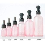 Pink Glass Dropper Bottles for Essential Oils (5ML)