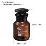60mL Borosilicate Glass Reagent Bottle with Cap