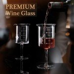 4 Pcs 8.5 oz Lab Beaker Wine Glasses