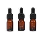 3 Pack 5ml Amber Glass Dropper Bottles