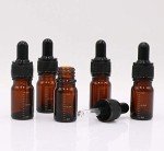 3 Pack 5ml Amber Glass Dropper Bottles