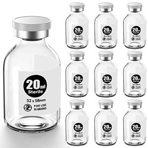 Ks-Tek 20ml Sterile Empty Vials with Caps