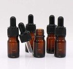 3 Pack 5ml Amber Glass Dropper Bottles