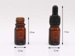 3 Pack 5ml Amber Glass Dropper Bottles