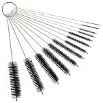 13-Piece Stainless Steel Straw Cleaner Brush Set