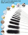 13-Piece Stainless Steel Straw Cleaner Brush Set