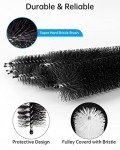 13-Piece Stainless Steel Straw Cleaner Brush Set