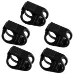 Kyuionty Adjustable Plastic Tube Clamps - 5 Pcs