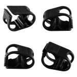 Kyuionty Adjustable Plastic Tube Clamps - 5 Pcs