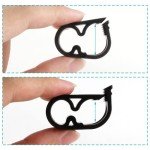 Kyuionty Adjustable Plastic Tube Clamps - 5 Pcs