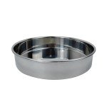 8" Stainless Steel Lab Sieve with Catch Pan & Lid