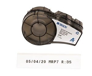 Solvent-Resistant Lab Label - Black on White
