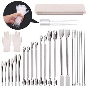 74-Piece Stainless Steel Lab Scoop & Spatula Set
