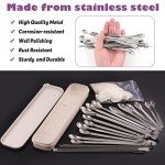 74-Piece Stainless Steel Lab Scoop & Spatula Set