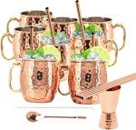 Moscow Mule Mugs Gift Set of 96 with Straws