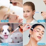 8-Pack Glass Eye Droppers - 1ml Pipette Set