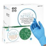 ASAP Blue Nitrile Powder-Free Exam Gloves, Medium 100 Pack