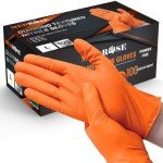 MedRose Extra Thick Orange Nitrile Gloves - 100 Pack
