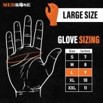 MedRose Extra Thick Orange Nitrile Gloves - 100 Pack