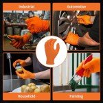 MedRose Extra Thick Orange Nitrile Gloves - 100 Pack