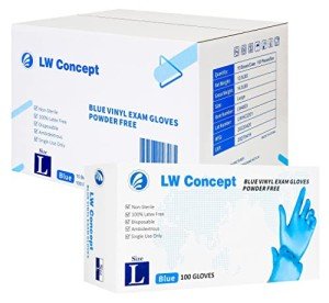 Blue Vinyl Exam Gloves - Multipurpose, Latex-Free