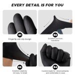 Black Nitrile Disposable Gloves - 100 Pack