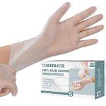 Vinyl Exam Gloves - Disposable, Powder-Free, 100 Count