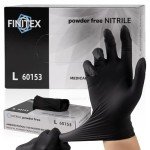 Black Nitrile Disposable Gloves - 100 Pack