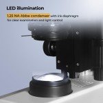 Darkfield & Brightfield Compound Microscope with Monitor